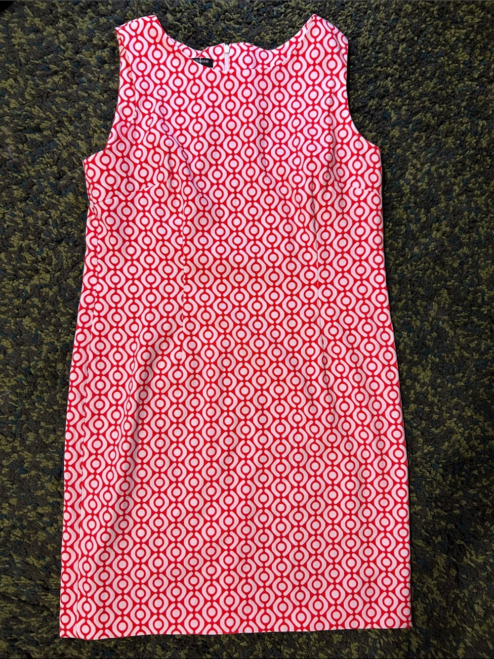 Retro Patterned Shift Dress